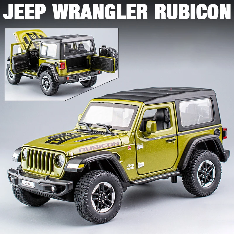 (verde) Coche De Juguete A Escala 1:20, Coche De Juguete Coleccionable Todoterreno De Aleación, Muy Realista Y Exquisito.