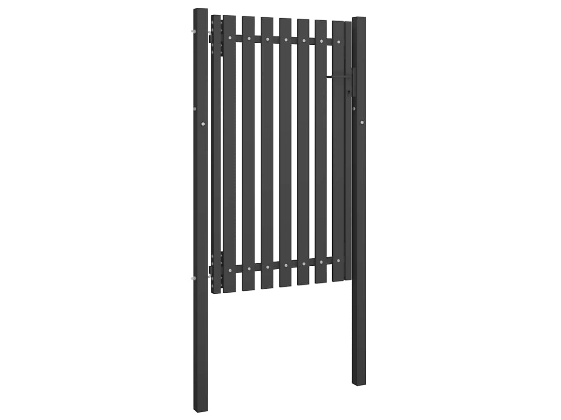 Puerta de jardín de acero 100x150 cm Antracita MAISON EXCLUSIVE