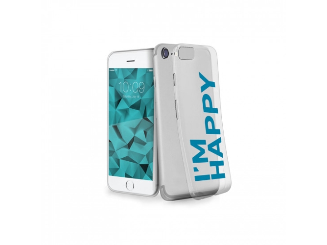 Carcasa iPhone 6, 6s, 7, 8 SBS I'm Happy Transparente