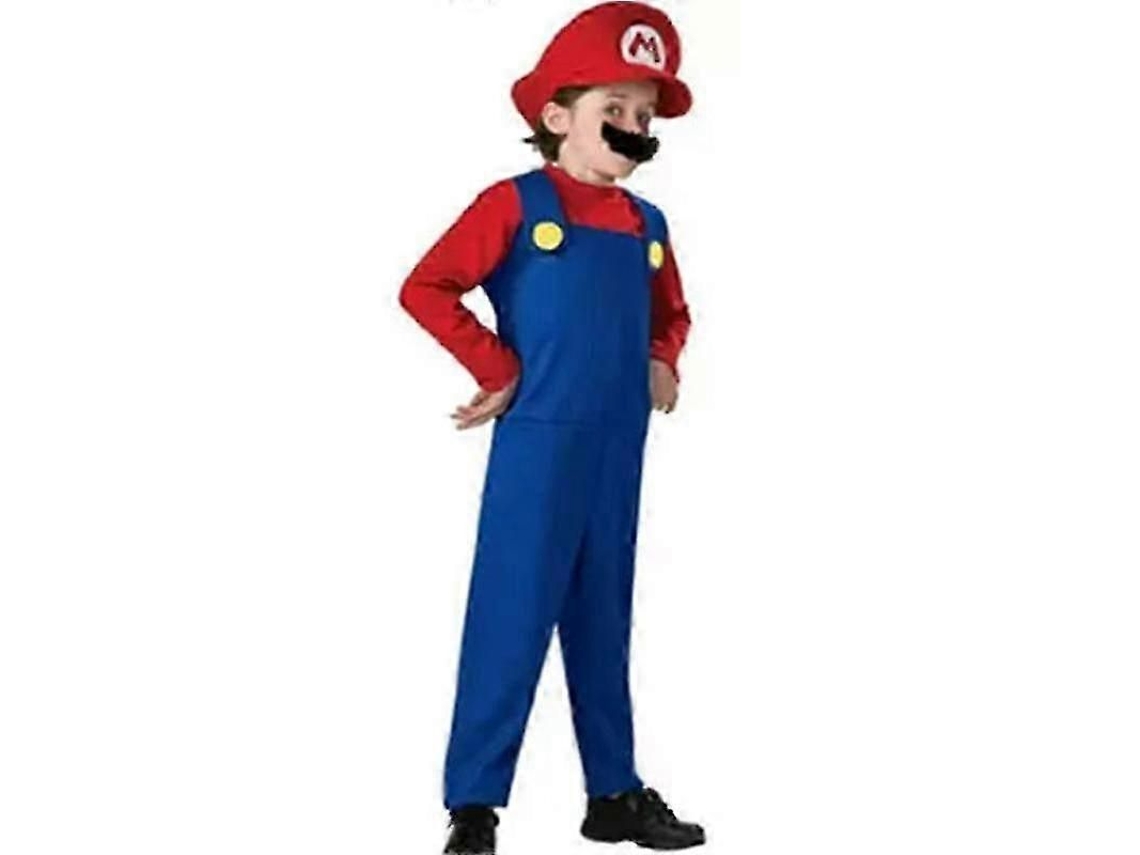 Disfraz De Cosplay De Super Mario Luigi De Alta Calidad Para Adultos Y Niños.