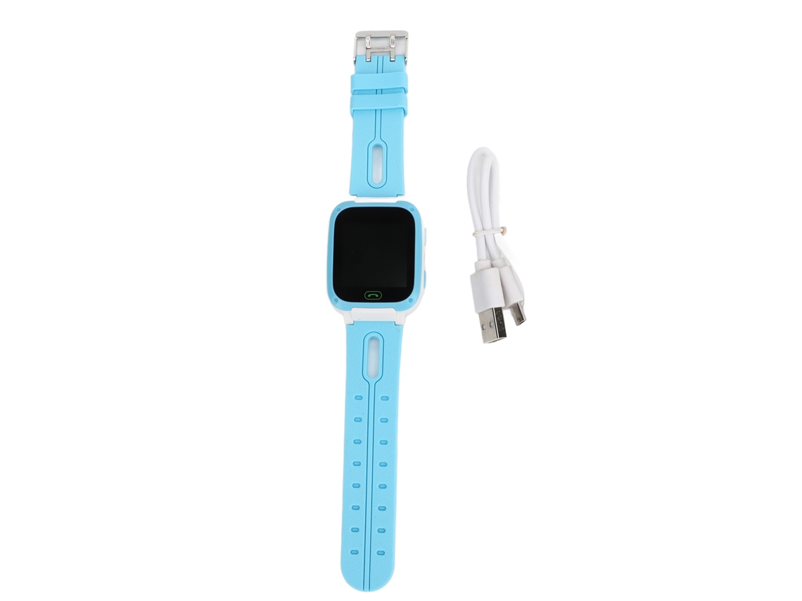 K109a Reloj Inteligente Para Niños Con Llamada Sos, Posicionamiento, Impermeable Y Control Táctil Azul