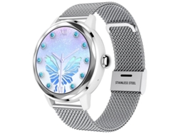 Reloj inteligente para mujer, pantalla TFT de 1,19 pulgadas, monitor de actividad física, resistente al agua IP67, compatible con Android e iOS Yizhood (plateado)
