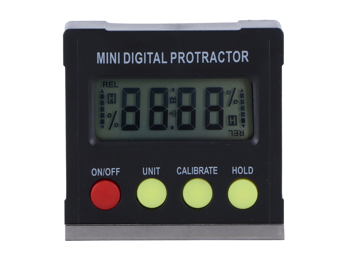 Mini Transportador Digital De 360 Grados Con Nivel Electrónico Y Base Magnética. Medidor De Ángulo.