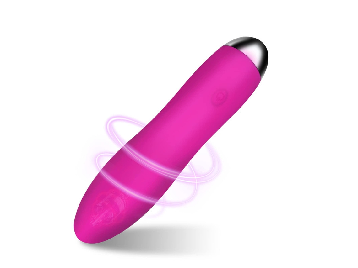 Vibrador Bullet con 7 Modos de Vibración para Mujer (Rosa roja) VEANXIN
