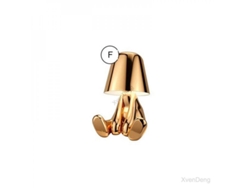 2026-8750-lámpara De Mesa Pensador Resina Led Sensor Táctil Recargable Usb Decoración Barra Dormitorio F
