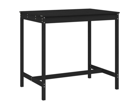 Mesa De Jardín VIDAXL Negro Madera (121x82.5x110 cm)