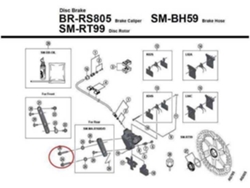 Reparador de Bicicletas SHIMANO Rs505 C Caliper Fixing Bolt