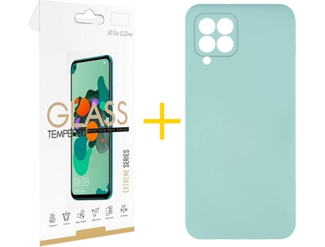 Carcasa + Protector de Pantalla para Huawei P40 Lite SKYHE Verde Agua