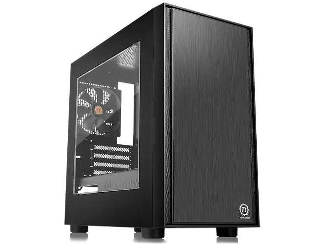 Caja PC THERMALTAKE Versa H17 (Micro ATX - Negro)