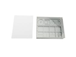 Caja de almacenamiento con tapa antipolvo para piezas de relojería, acero y aluminio
