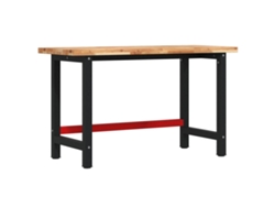 Maison Exclusive - Banco De Trabajo Madera Maciza Acacia Rectangular 140x60x83 Cm