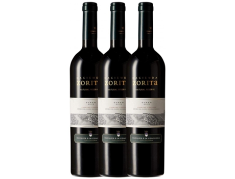 Vino HACIENDA ZORITA Hacienda Zorita Marqués De La Concordia Syrah Vino De La Tierra De Castilla Y León Crianza (0.75 L - 3 unidades)
