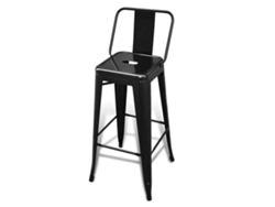 Maison Exclusive - Taburetes De Cocina 4 Unidades Acero Negro