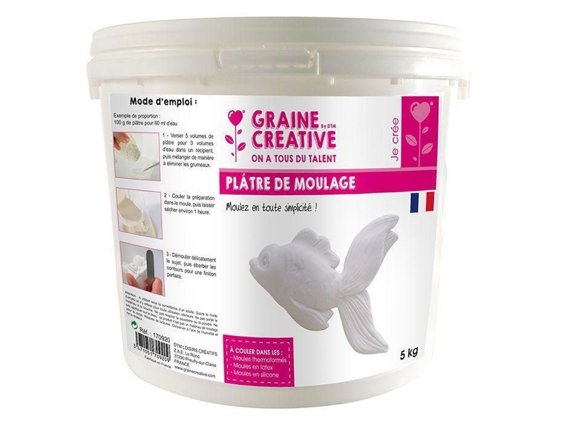 Yeso para Moldear 5 Kg Semilla Creativa Blanca