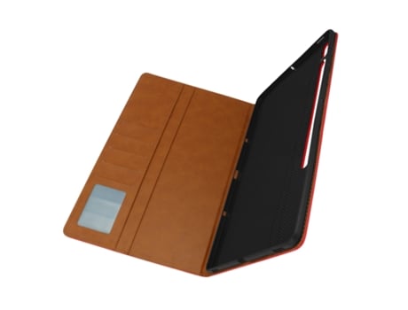 Funda Samsung Tab S7 FE Compartimento Documentos Tarjetero Soporte Vídeo Rojo AVIZAR