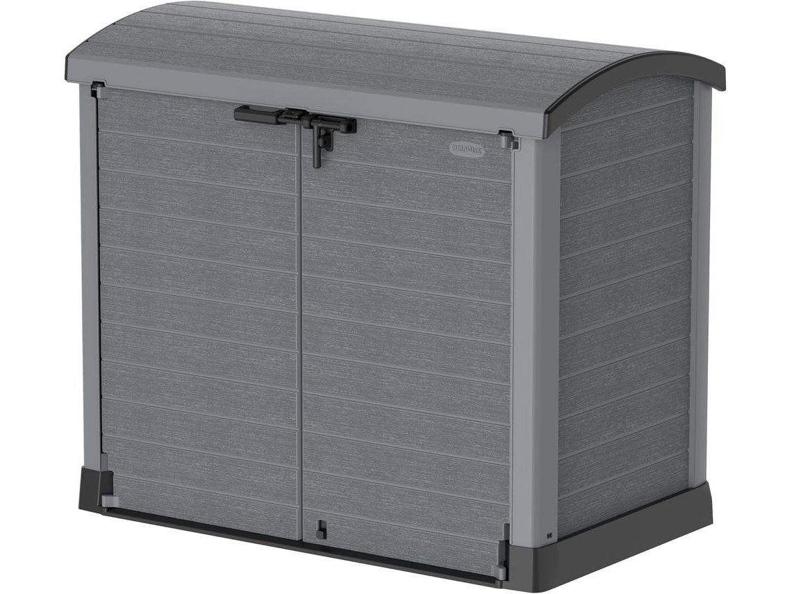 Arcón Cubre Cubos Exterior - 1200 L - PVC - Color Gris Antracita  DURAMAX