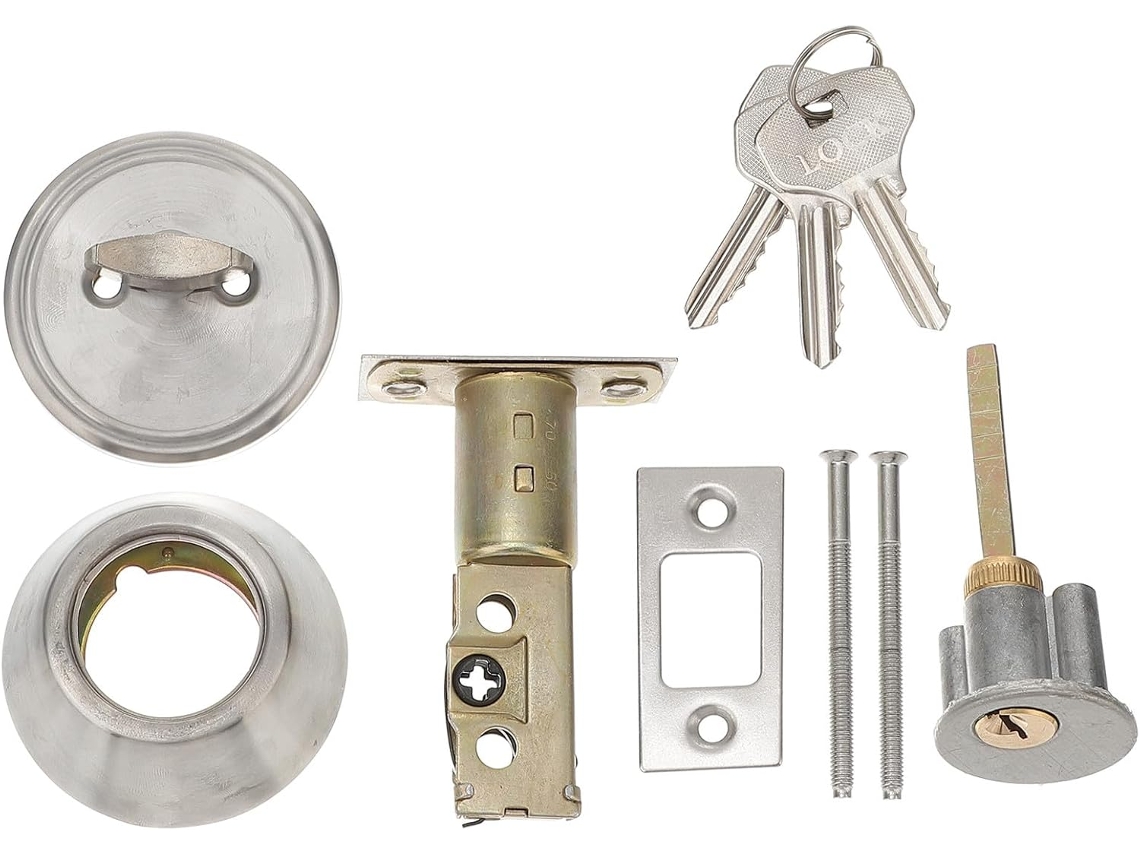 Cerradura Redonda De Acero Inoxidable Adicional Para Puerta, Resistencia Sólida