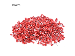 1000 Piezas Conector De Cable Ferrules Aislados E7508 Terminal De Extremo De Núcleo Awg 20 Para Crimpar