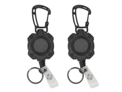 2 Llaveros Retráctiles Con Clip Para Cinturón, Abs Duradero, 80 Cm, Para Mochilas Y Cinturones