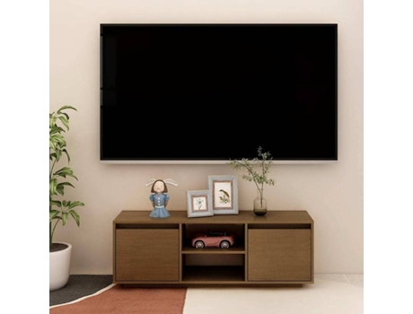 Mueble para la televisión VIDAXL Marrón Madera (110x30x40 cm)