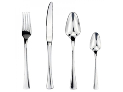 2026-15399-set De Cubiertos De Acero Inoxidable Con Mango De Resina Elegante Clásico 4 En 1 Para Hogar Restaurante Regalo 3300 Acero