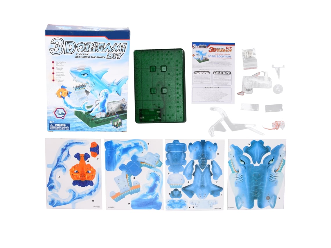 Brinquedo Elétrico De Dobradura De Papel Peixe Experimento Físico Educativo Para Crianças 6+ Anos