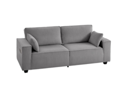 Sofá 3 Piezas, Terciopelo, Muebles, Brazos, 218x79x91cm, Rosa Claro