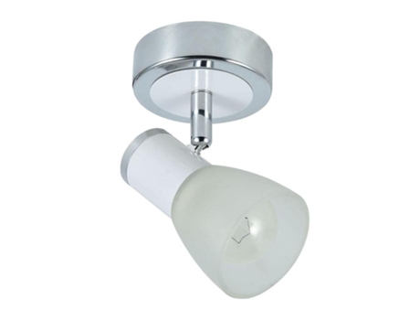 Foco cholo 1xe14 blanco/cromo 14x8.5