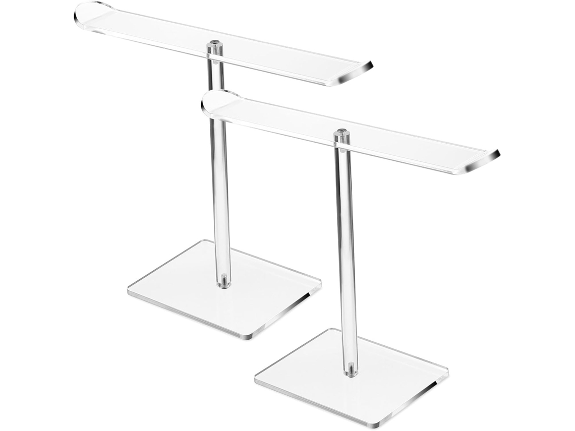 Juego De 2 Soportes De Acrílico Transparente Para Diademas, Organizador De Accesorios Para El Cabello De Mujer.