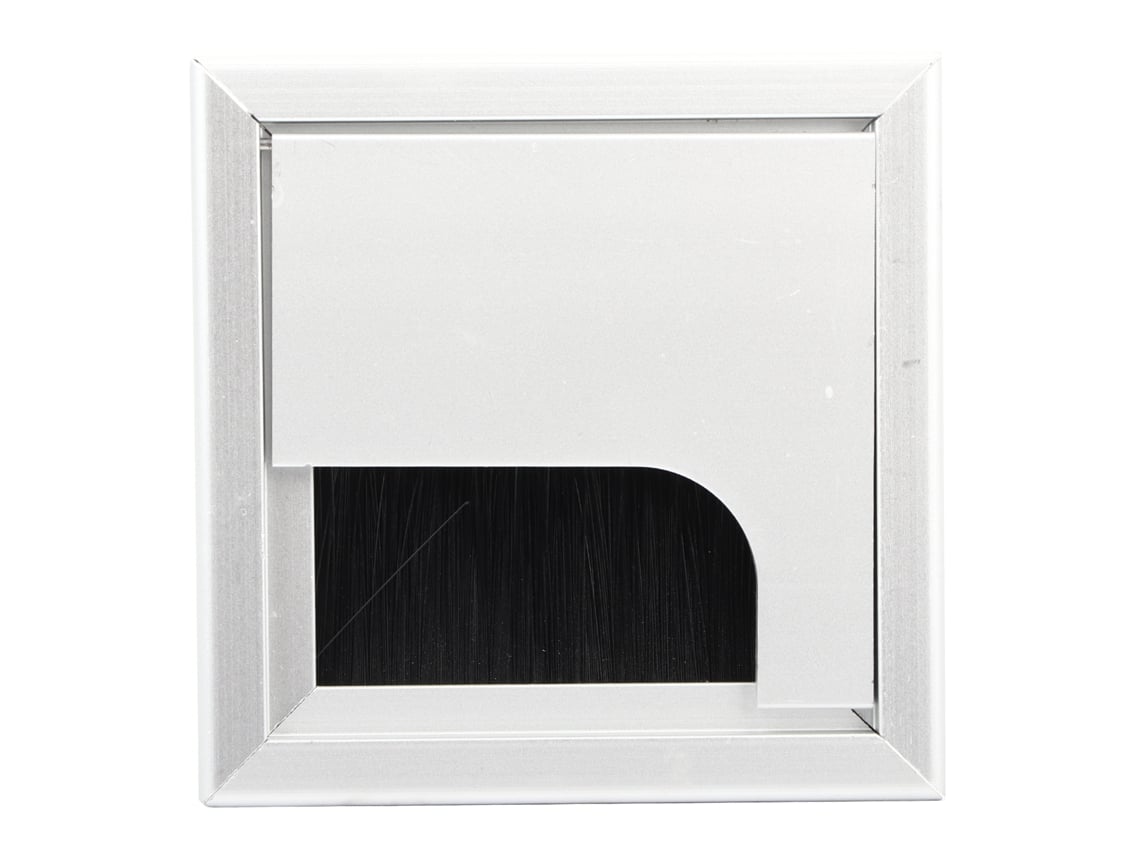 Organizador De Cables De Escritorio De Aleación De Aluminio Con Tapa Para Orificios, Ideal Para El Hogar Y La Oficina.