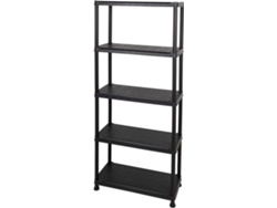 Estantería Curver plástico resistente 5 estantes 75x32x176 cm