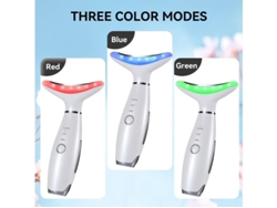 Masajeador Facial De Cuello Masajeador Facial Para Doble Mentón 3 Modos Herramienta De Escultura Facial Con Vibración Blanca Yizhood