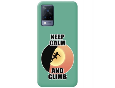 Carcasa Vivo V21 5G TUMUNDOSMARTPHONE Silicona Líquida Dibujos Verde