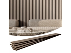 Paneles Acústicos MDF Clase E0 con Absorción de Sonido y Acabado Madera Plateada Tekmaquinas