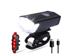 Kit De Luces Led Para Bicicleta, Luces Delanteras Y Traseras, Recargables Por Usb, Resistentes Al Agua.