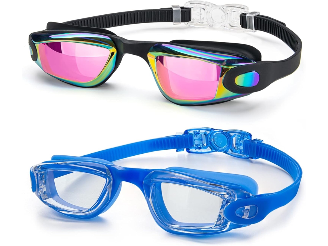Gafas De Natación Para Niños (paquete De 2) Con Protección Uv, Antivaho Y Sin Fugas.