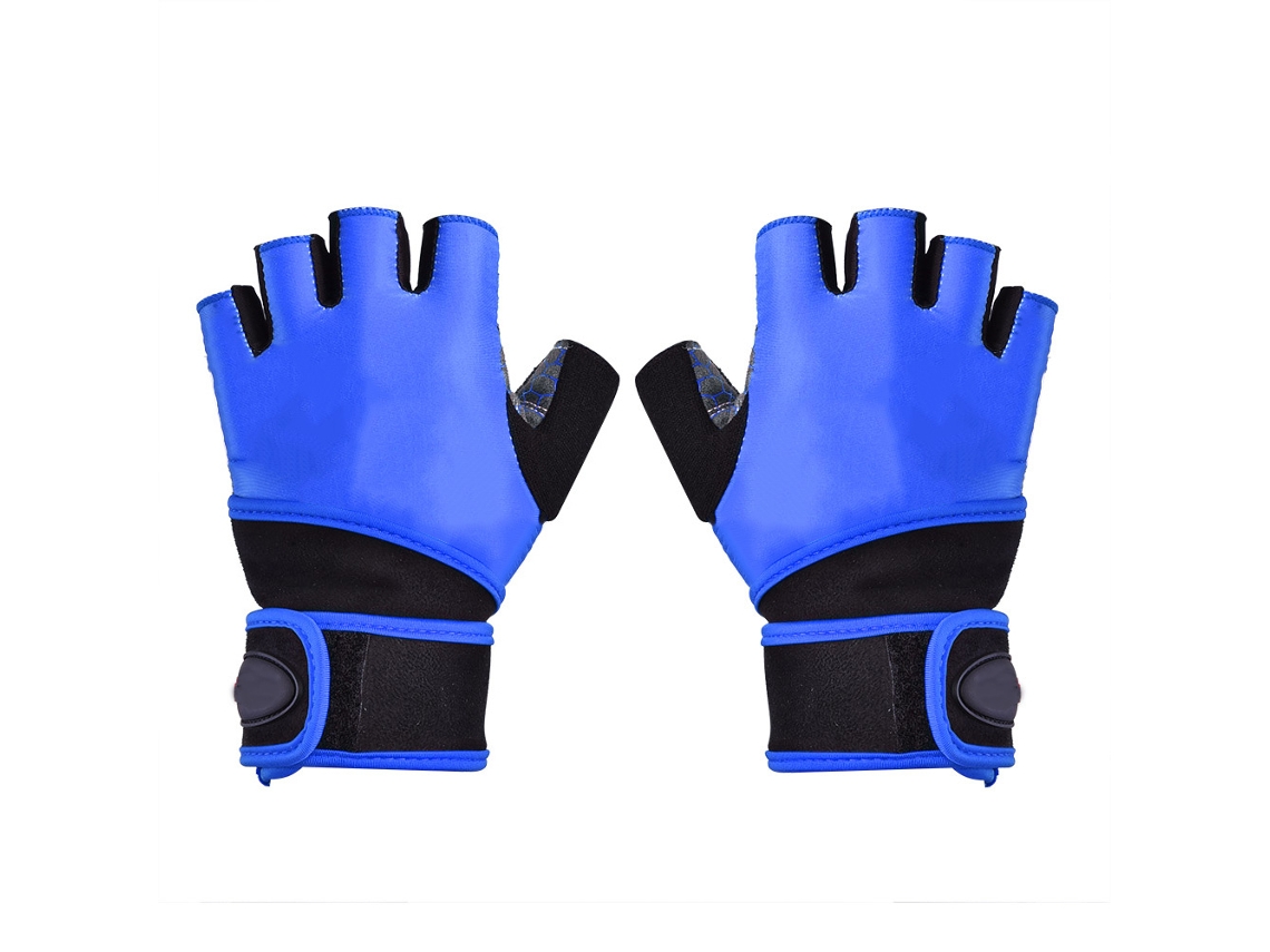 Guantes unisex de medio dedo Boodun para gimnasio, deportes, levantamiento de pesas y fitness (talla M)