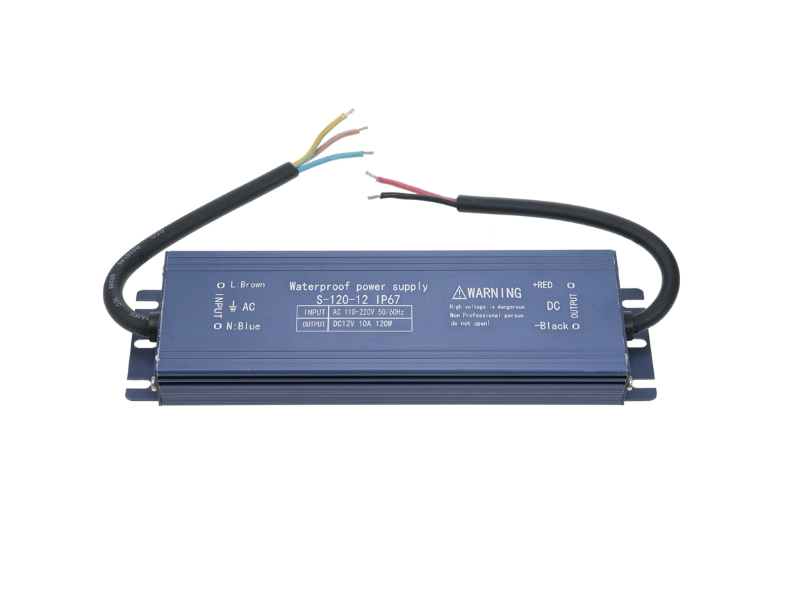 2026-adaptador Transformador Fuente De Alimentación Led Impermeable Ip67 Ac 110v-220v A Dc 12v 120w Para Tiras Led Carteles Iluminados Exteriores