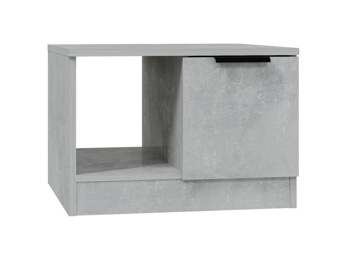 Mesa de centro de madera procesada, gris cemento, MAISON EXCLUSIVE, 50x50x36 cm