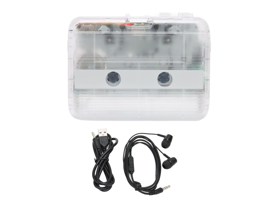 Player De Cassetes Bluetooth Com Inversão Automática Reprodutor De Fita Áudio Sem Fio Com Alimentação Usb