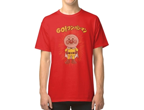 Camiseta ROCKINSTONE Go Punchman Algodón para Hombre (2XL - Rojo)