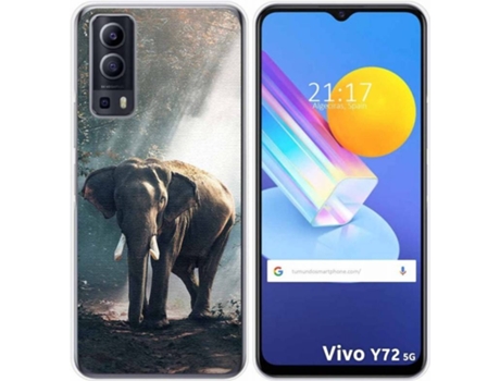 Carcasa Vivo Y52 5G TUMUNDOSMARTPHONE Elefante Multicolor