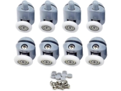 Rodillos Para Puerta De Ducha 8 Piezas Rodillos Deslizantes De Bronce Y Abs 23mm Para Baño