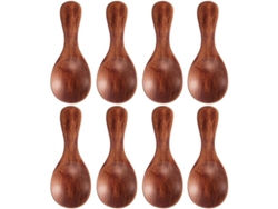 Cucharitas De Madera Pequeñas, Estilo Artesanal, Para Cocina Y Mesa.