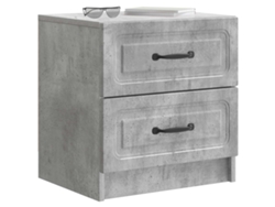 Maison Exclusive - Armario De Noche 2 Pcs Gris Hormigón 43 X 34,5 X 44,5 Cm