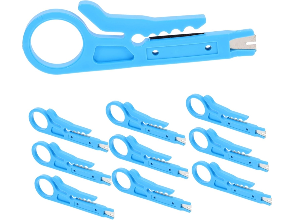 Juego de 10 mini pelacables, herramientas versátiles para electricistas Gokoco