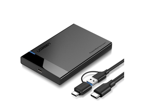 Caja de Disco Duro SSD SLOWMOOSE com Cable USB C 2 en 1