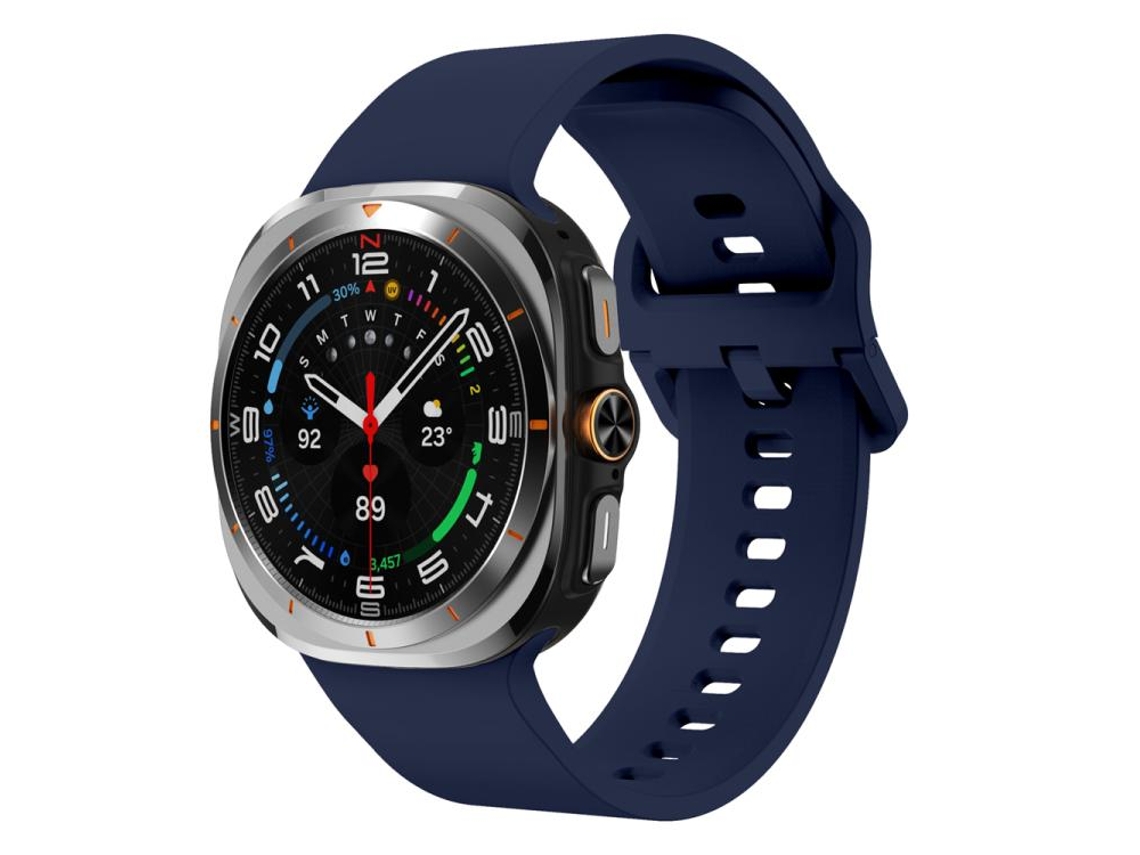 Correa de silicona para Samsung Galaxy Watch Ultra - Color liso con hebilla colorida (47 mm)
