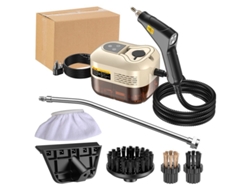 Limpador A Vapor De Alta Temperatura E Alta Pressão De 1500 W, 1200 Ml Com 3 Cabeças De Escova, 6 Modos Ajustáveis,bege Gertiz