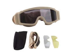 Gafas tácticas Desert Locust, resistentes a impactos y a la arena, color caqui, equipo CS